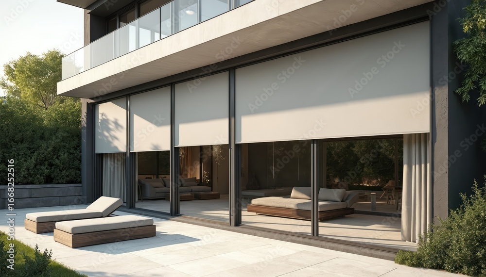 Napháló moder épületen